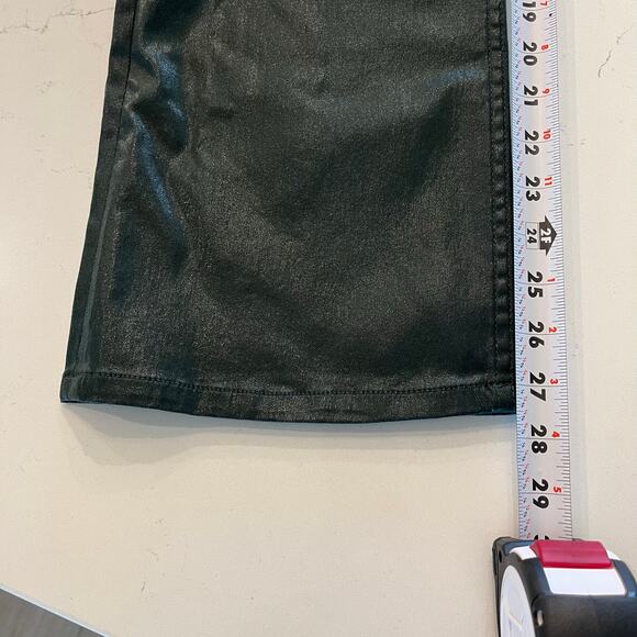 Rag & Bone Casey High Rise Ankle Flare Jeans in Coated Pine Grove Size 30 - Picture 10 of 11